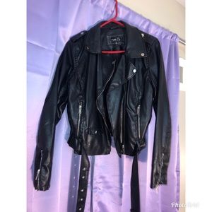 Faux leather jacket